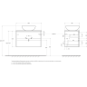 Тумба Rovere Nebrasca Nature 80 см BELBAGNO KRAFT KRAFT80RNN-KEPBO-1302-SET